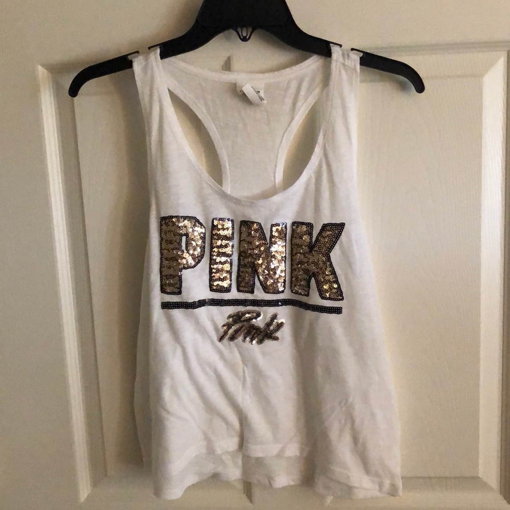 ❌SOLD❌VS PINK Sequin Tank